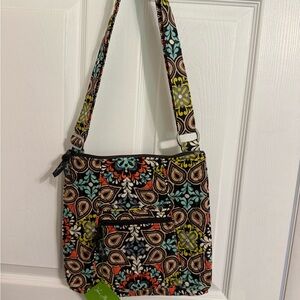 NWT Vera Bradley Multicolor Patterned Crossbody Bag